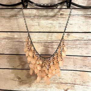 *FREE w purchase* Peach Pink Cascade Necklace